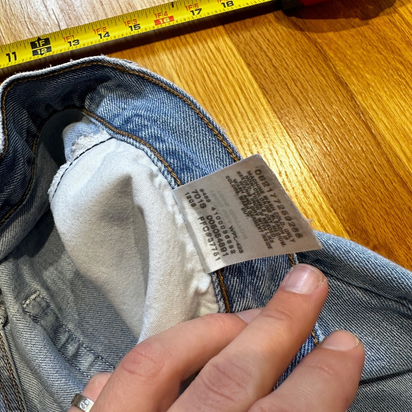 Levis 505 Vintage Y2K Straight Leg XX 2000s Jeans  40x32 Med Wash Act 37x31