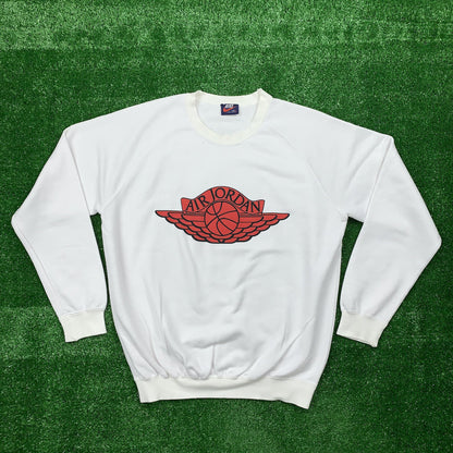 Nike Vintage Sweatshirt Mens T Shirt Jordan 1985 Wings Logo Japan Crewneck Bred