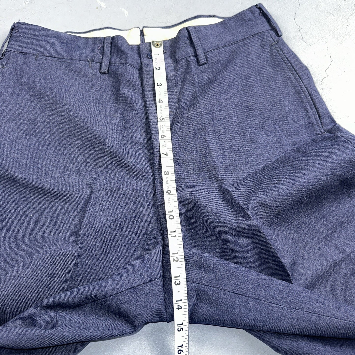 ORIGINAL WWII US ARMY M1944 WOOL COMBAT FIELD TROUSERS- SMALL 32 WAIST BLUE NAVY