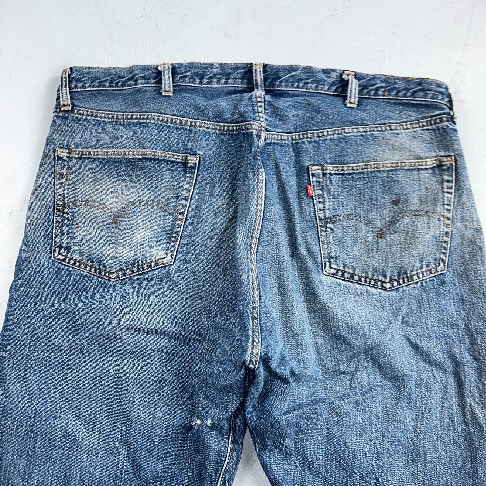 Levis 501 Vintage 70s SS Redline Selvedge USA XX Jeans Med Wash 48x30 Act 44x24