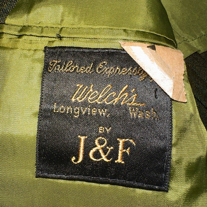 1960s Avocado Green Blazer Sport Coat Mens 44 Suit Jacket VTG Union 60s J&F