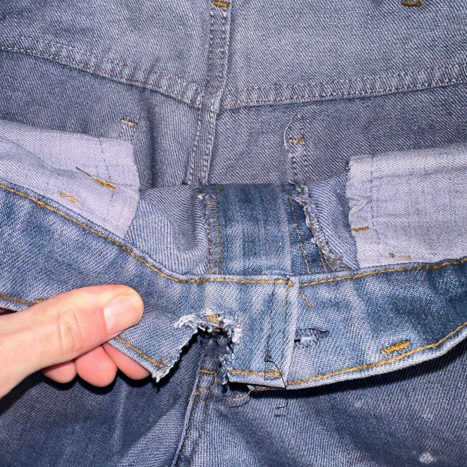 Levis 646 Vintage 70s USA Orange Tab Bootcut Flare Blue Bell Bottom Jeans 29x28