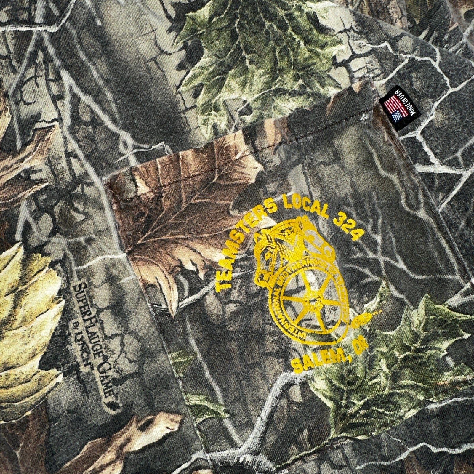 Vintage Clarkfield Outdoors True Timber Camo Hunting Shirt USA Made XL Oregon