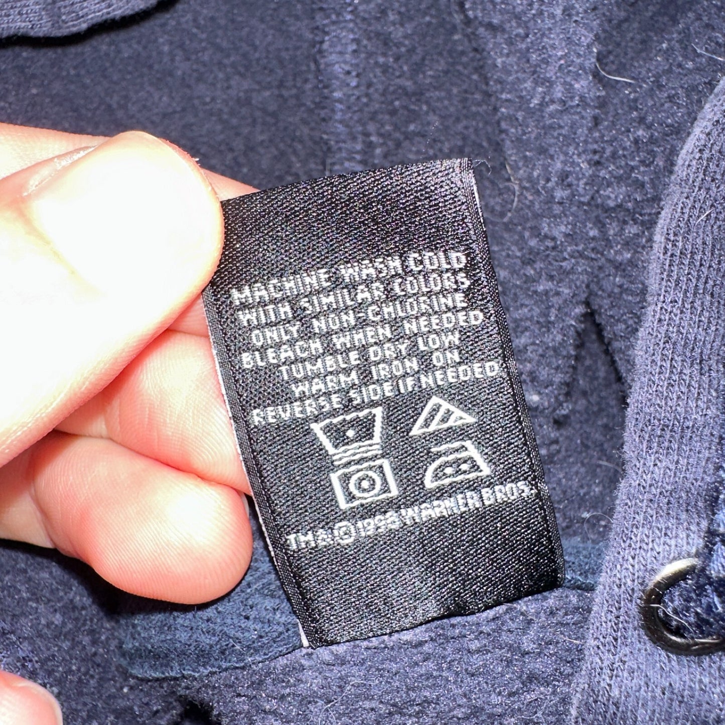 Vintage Warner Bros Studio Store Embroidered Looney Tunes Quarter Zip Hoodie M