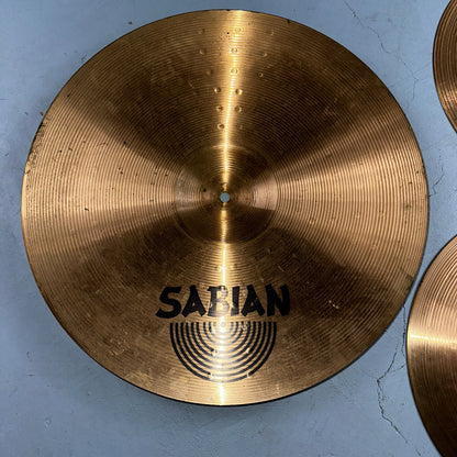 SABIAN B8 18" Crash Ride Cymbal 14" Hi Hats Set Collection Pair Top Bottom