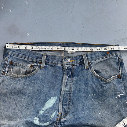 Levis 501 Vintage Y2K XX Straight Leg Jeans Blue Light Wash 35x34 Act 34x34
