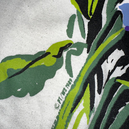 Flowers Art Single Stitch 80s Vintage T Shirt 1989 Travel Garden Plants Life