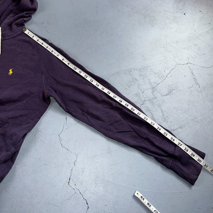 Polo Ralph Lauren VTG Full Zip Hoodie Men’s Size M Cotton Purple Jacket 90s