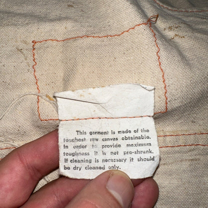 Ben Davis Vintage 60s Yellow Tag Canvas Overalls Pants Union 1960s USA Thrashed