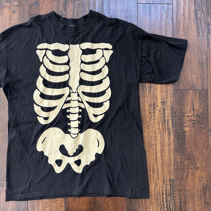 VTG 90s Hallmark Skeleton Bones Leslie Arwin T Shirt Made In USA XL Halloween