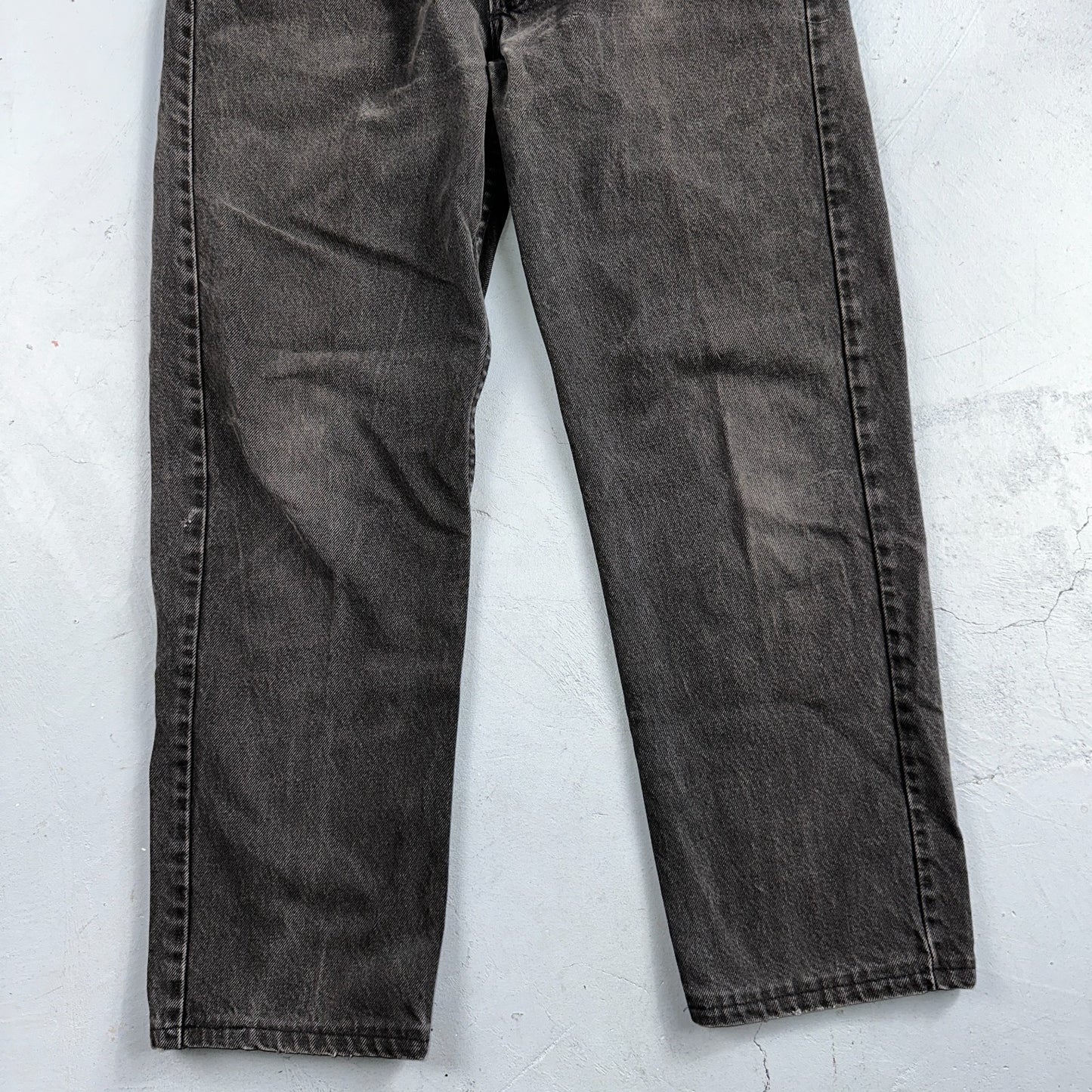 Levis 505 Vintage 90s USA Red Tab Jeans 36x32 Black Light Wash Act 34x27