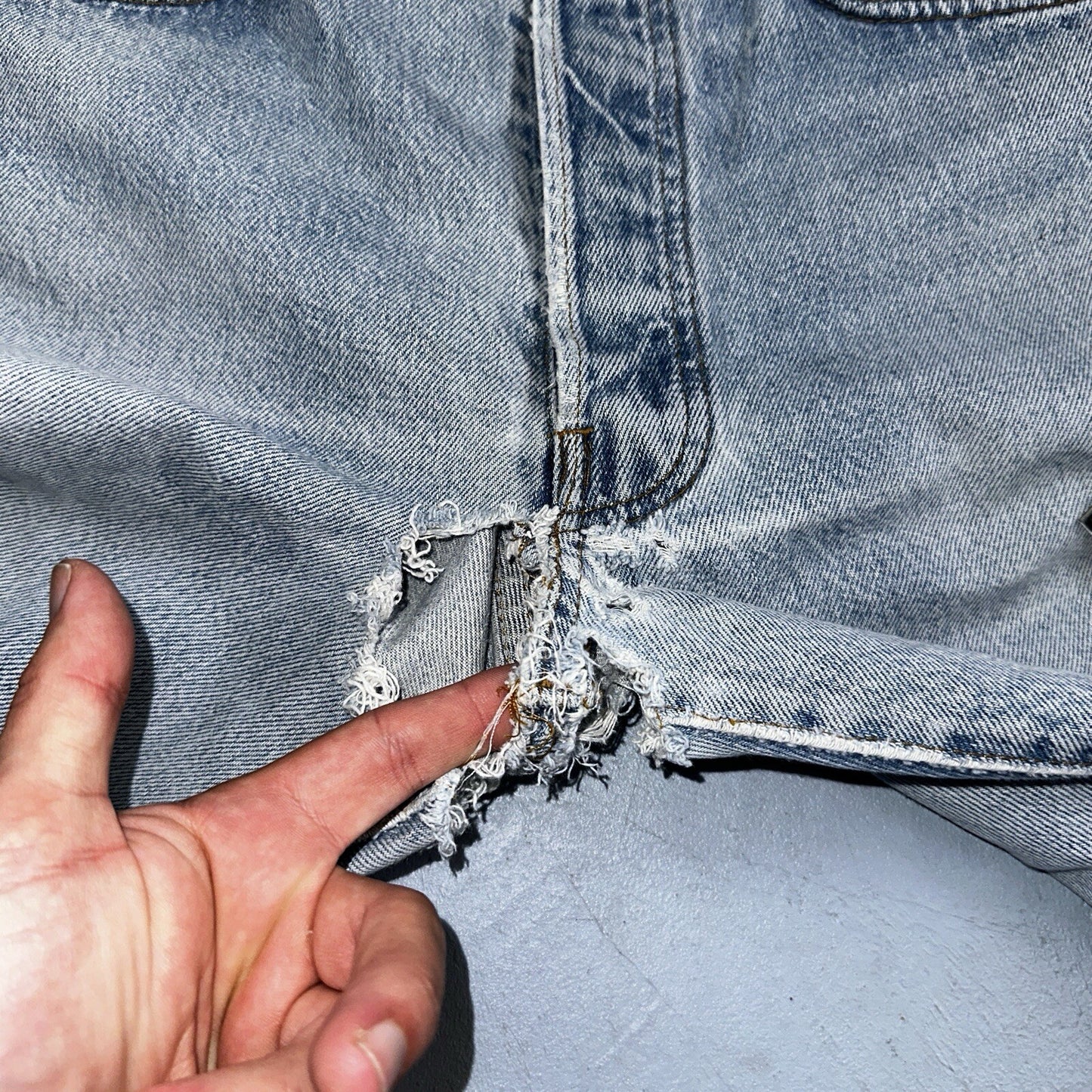 Levis 501 Vintage 80s USA XX Straight Leg Jeans 33x30 Altered Skinny Act 30x33