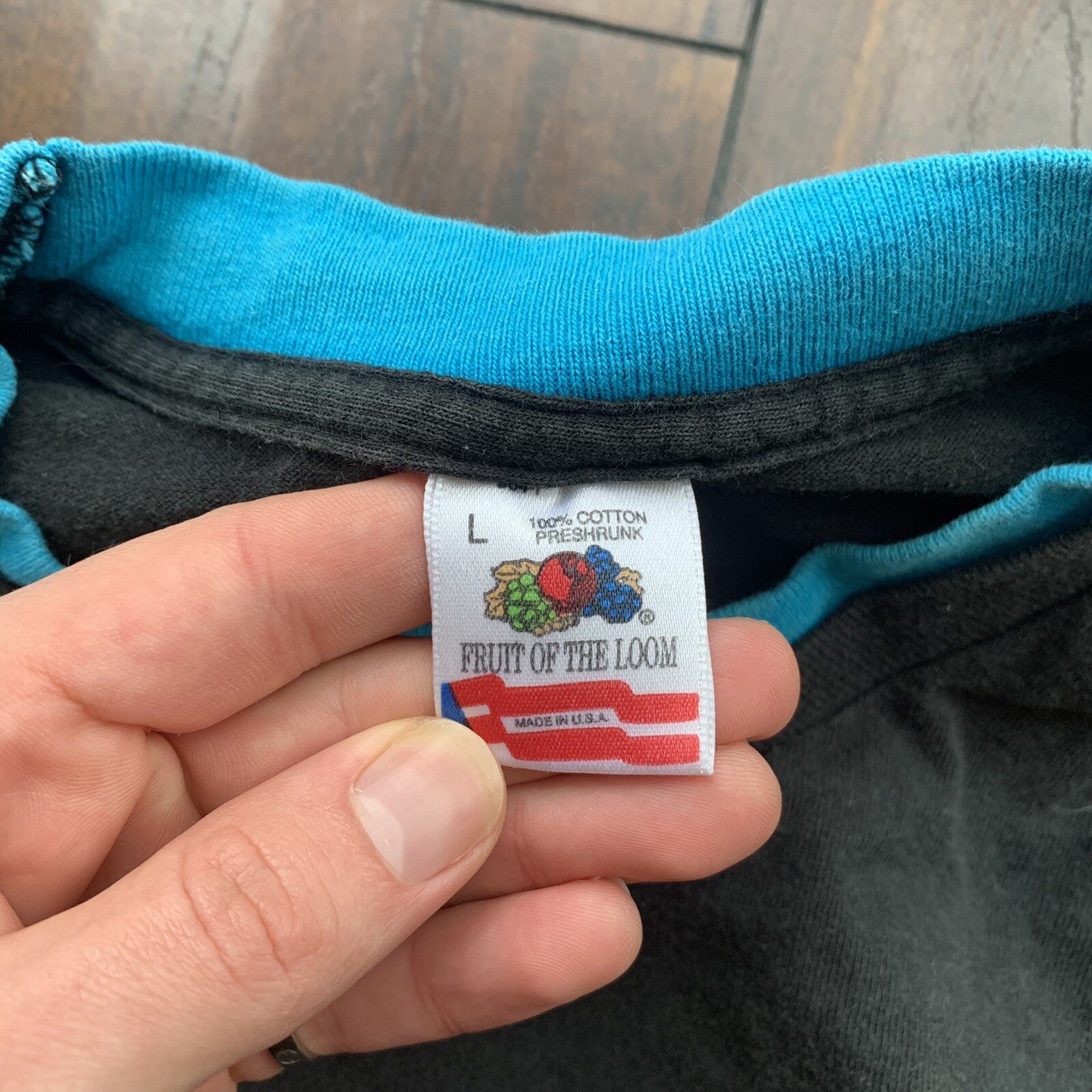 Camp High John Mayer Double Collar 90s Blank Black FOTL 90s Vintage T Shirt