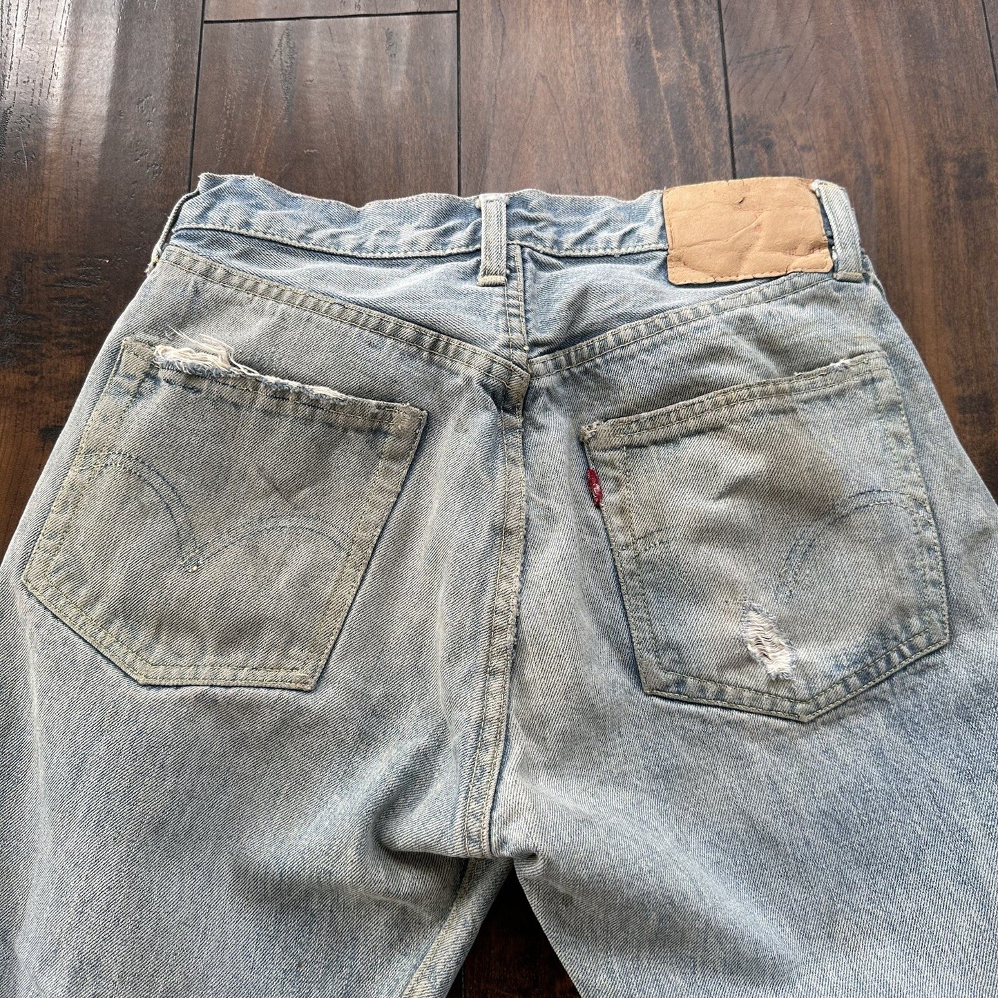 Levis 501 XX Big E True Vintage 50s Redline Hidden Rivets Jeans 1950s 60s 26x26