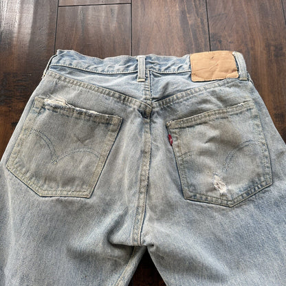 Levis 501 XX Big E True Vintage 50s Redline Hidden Rivets Jeans 1950s 60s 26x26