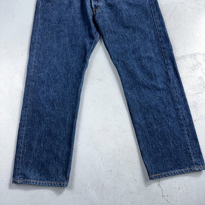 Levis 501 Vintage Y2K 90s XX Straight Leg Jeans Blue Dark Wash 35x30 Act 33x26