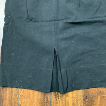 Vintage USA Rockabilly Womens Dress Black Skirt 60s 70s Top Bottom Sanforized