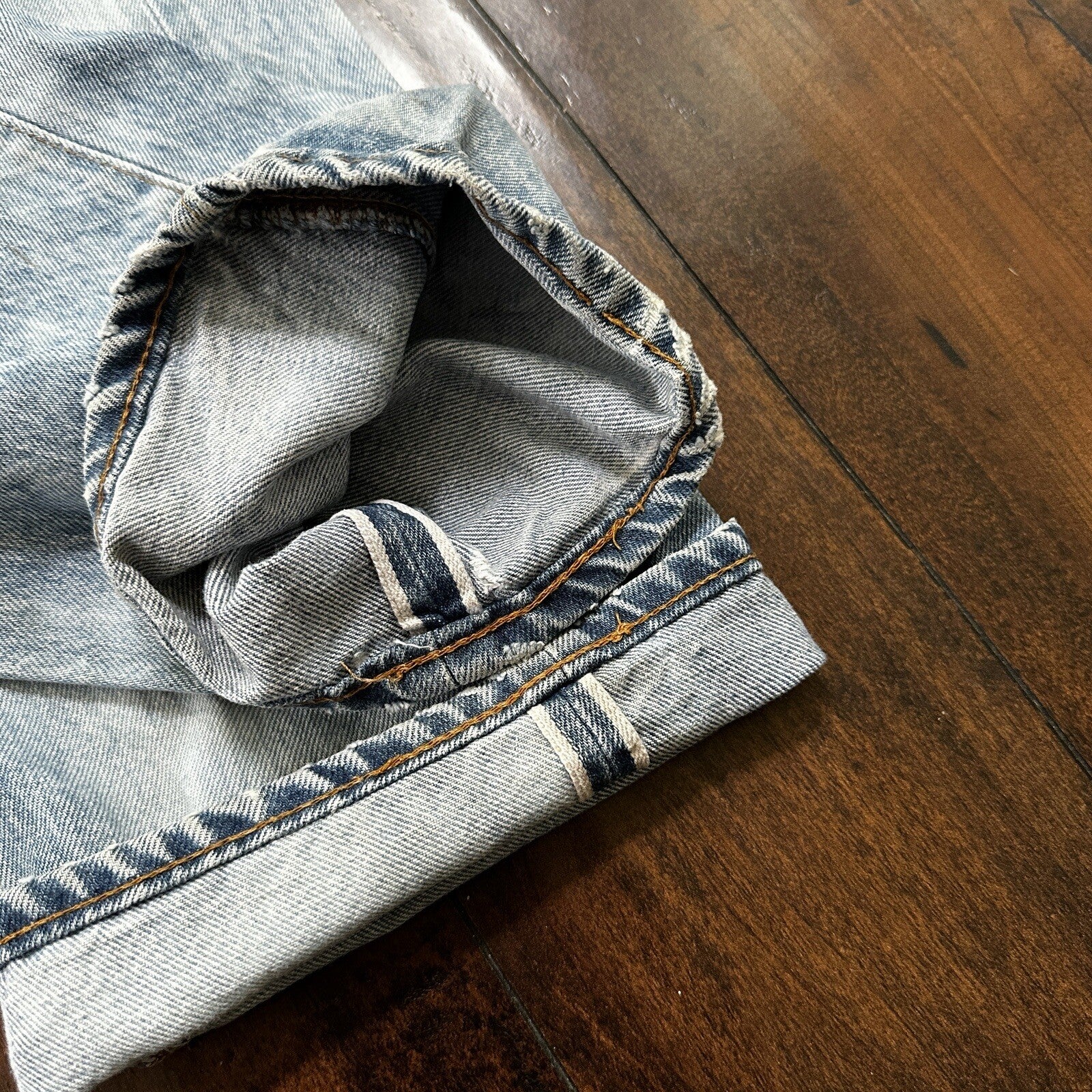 Levis Vintage 80s Redline Selvedge USA 501 XX Jeans Light Wash 32x36 Act 29x31
