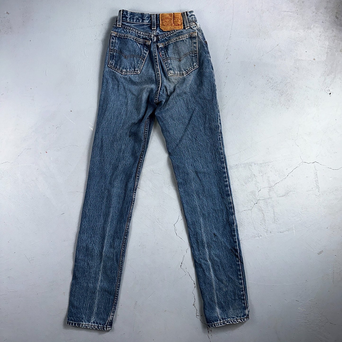Levis 501 Vintage 80s USA XX Straight Leg Jeans Womens Blue Med Wash Act 22x33