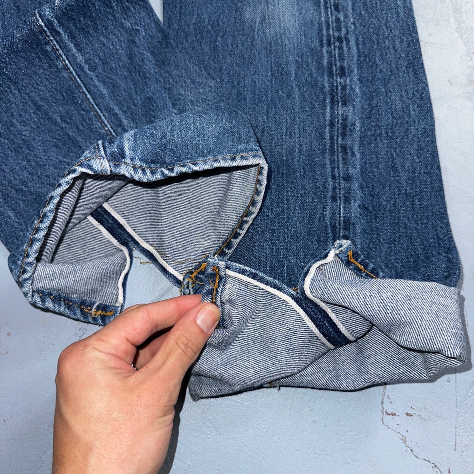 Levis 501 Vintage 80s Redline Selvedge USA XX Jeans Med Wash 28x36 Act 27x32