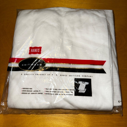 1960s Hanes Vintage White Blank T Shirt Mens Rockabilly Lot Of 6 Pack 60s 50s