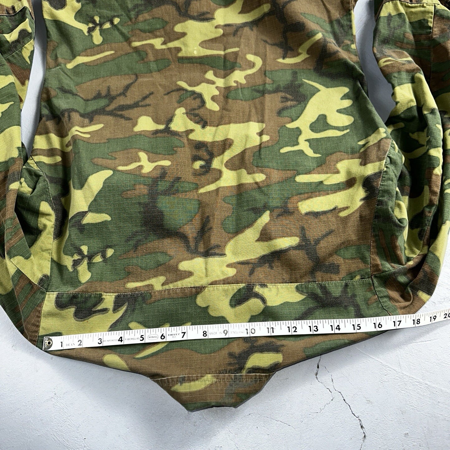 USMC 1968 Military Camouflage Wind Resistant Poplin Coat Camo Jacket Alpha 60s