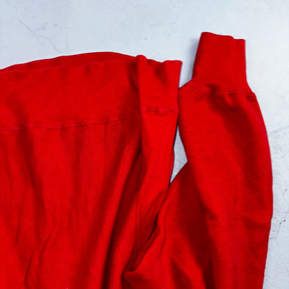 VTG 80s Champion Reverse Weave Crewneck Sweatshirt USA Massachusetts MIT Red