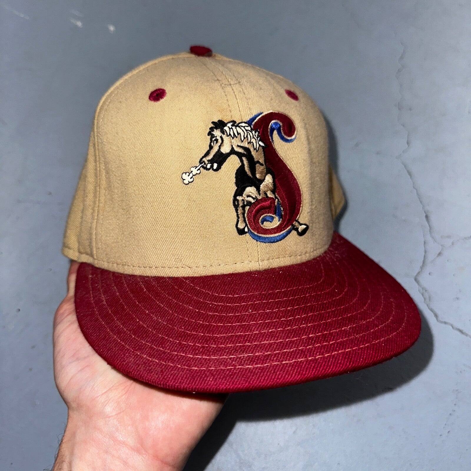 Vintage San Bernadino Stampeders Cap Hat Size 7 Wool New Era 5950 MILB