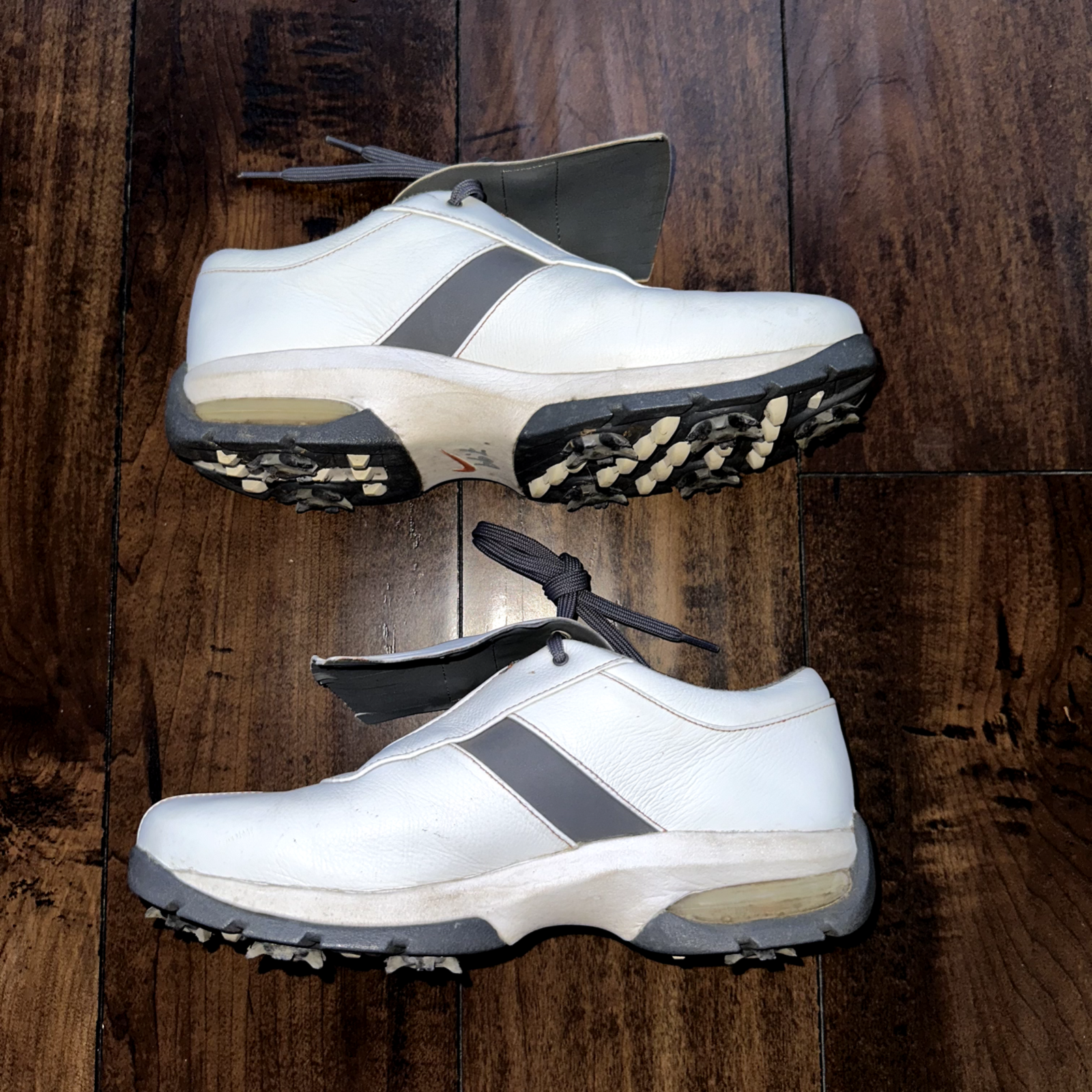 Womens Nike Sport Performance Golf Shoes Size 7 Spikes White VTG Y2K 309896-181