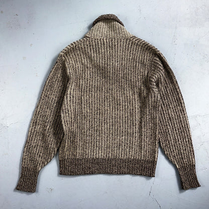 1950s Vintage Wool Pullover Sweater Shawl Novelty Walsted 44 Rockabilly 50s 60s
