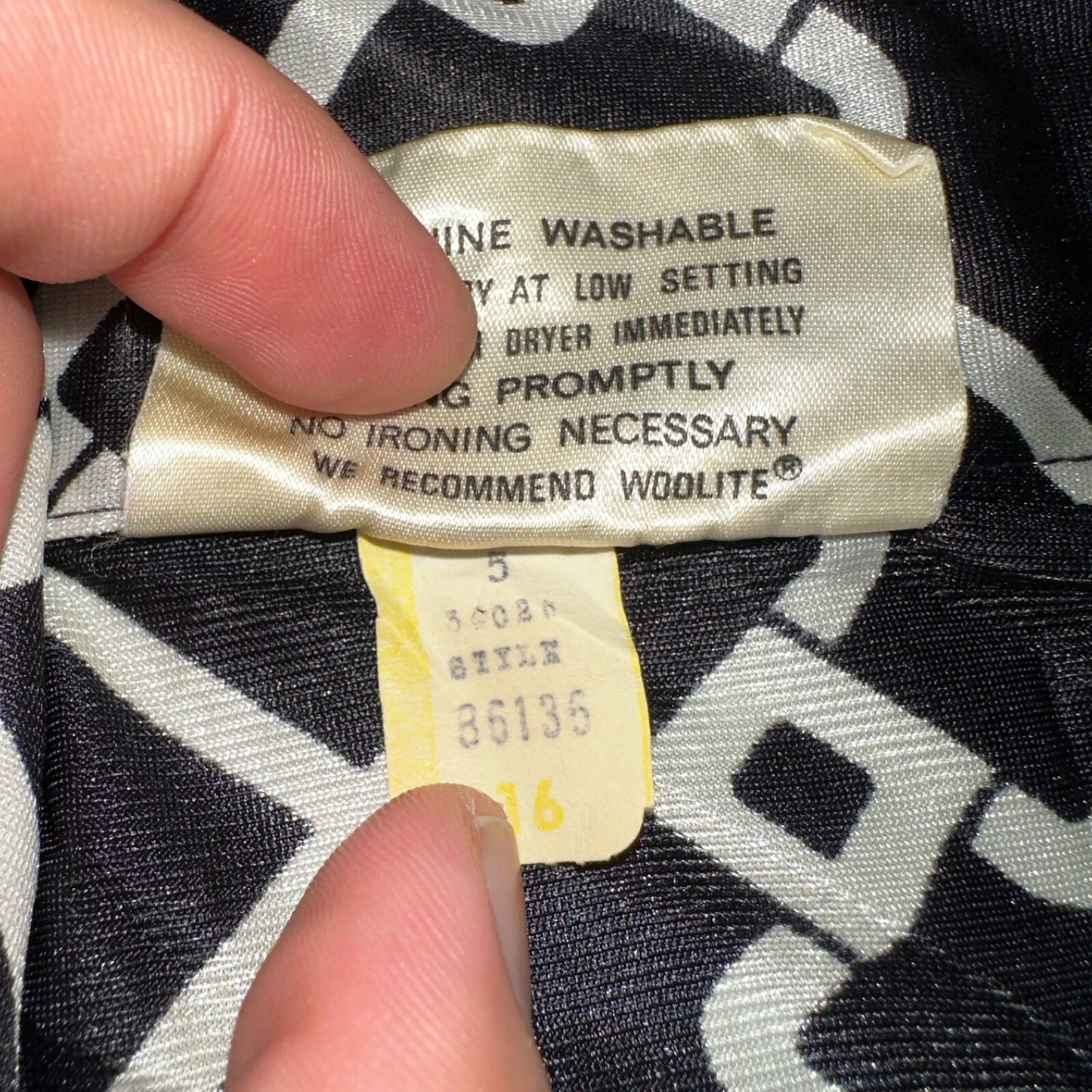 Koret of California Sz 16 Vintage Button Shirt Jacket Collar 70s Rockabilly 60s