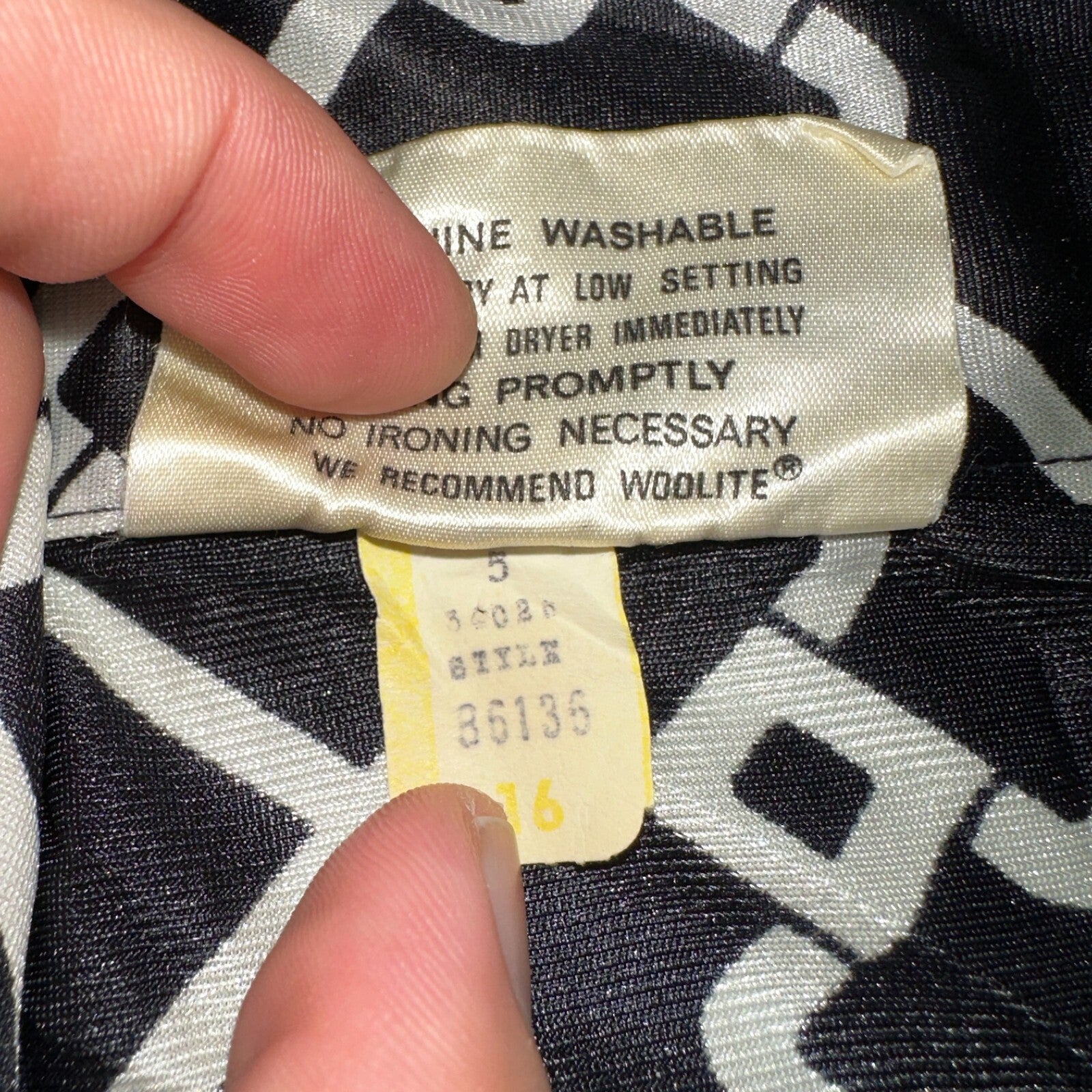 Koret of California Sz 16 Vintage Button Shirt Jacket Collar 70s Rockabilly 60s