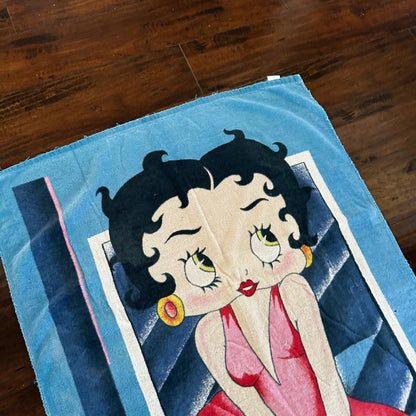 Vintage Betty Boop Beach Towel 90s Y2K Cotton Universal Studios Cute Dress