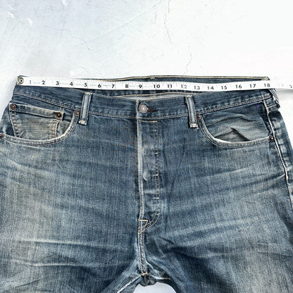 Levis 501 Y2K XX Straight Leg Jeans Blue VTG Med Wash 36x32 Act 36x31