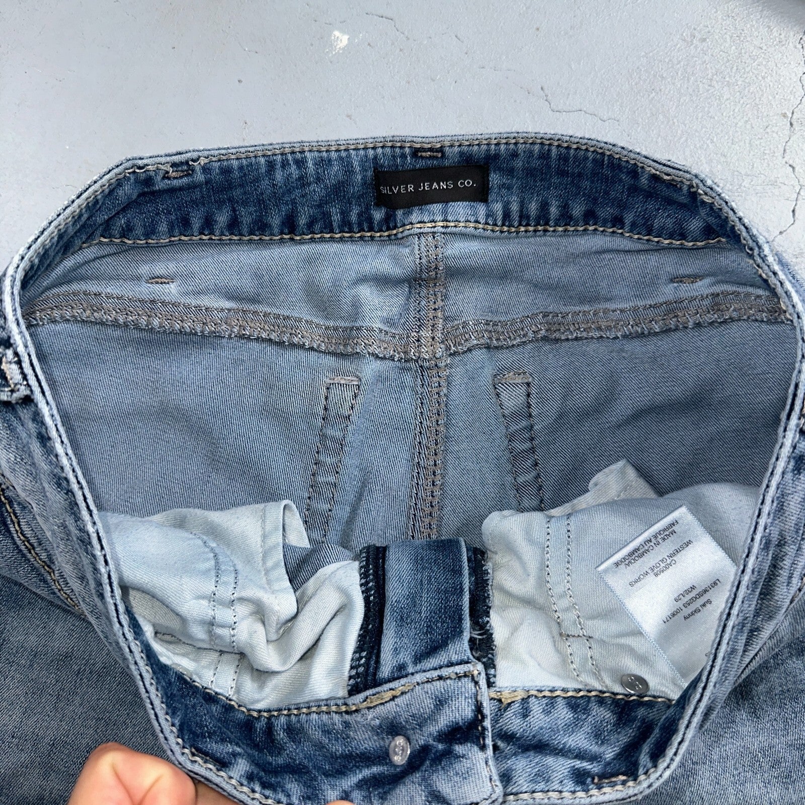 Silver Jeans Women Skinny Mid Rise Light Wash Denim Stretch Suki Pencil 32x29