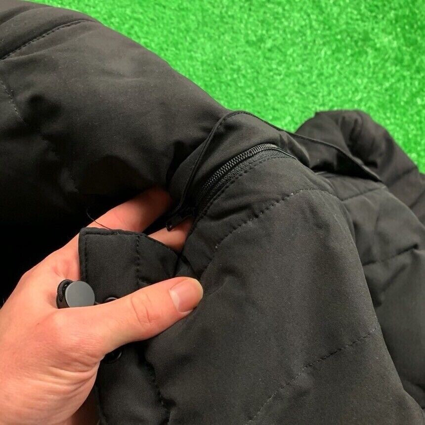 Vince Camuto Men's Hooded Down Puffer Jacket Small Black Warm To Vest Winter