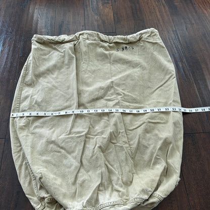 VTG WWII Canvas Garment Laundry Bag Rare Military Denim 1940s 40s 50s Stencil