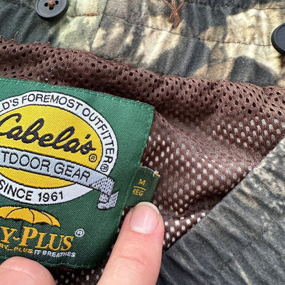 Cabelas Jeans Mens M 23x28 Green Camo Mossy Oak Outdoor Hunting Pants