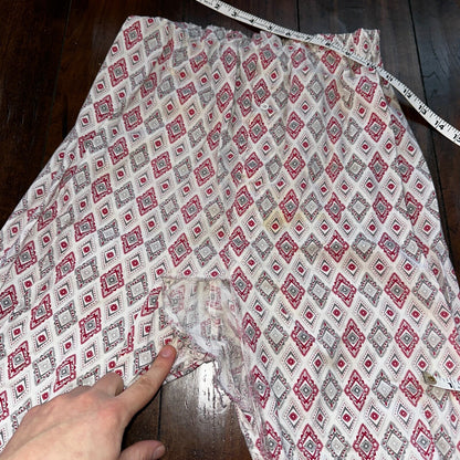 Vintage 50s 60s Tommies Sanforized Sleepwear Pajamas Pair Pants Top Cotton Plaid