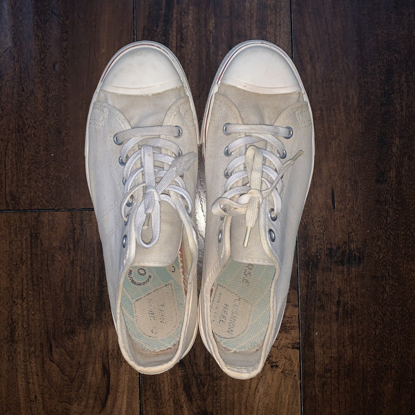 Vintage 60s 50s CONVERSE Chuck Taylor All Star Blue Label White 7 Low RARE USA