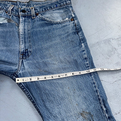 Levis 517 Vintage 80s USA Orange Tab Bootcut Flare Blue Worn Jeans Act 32x30