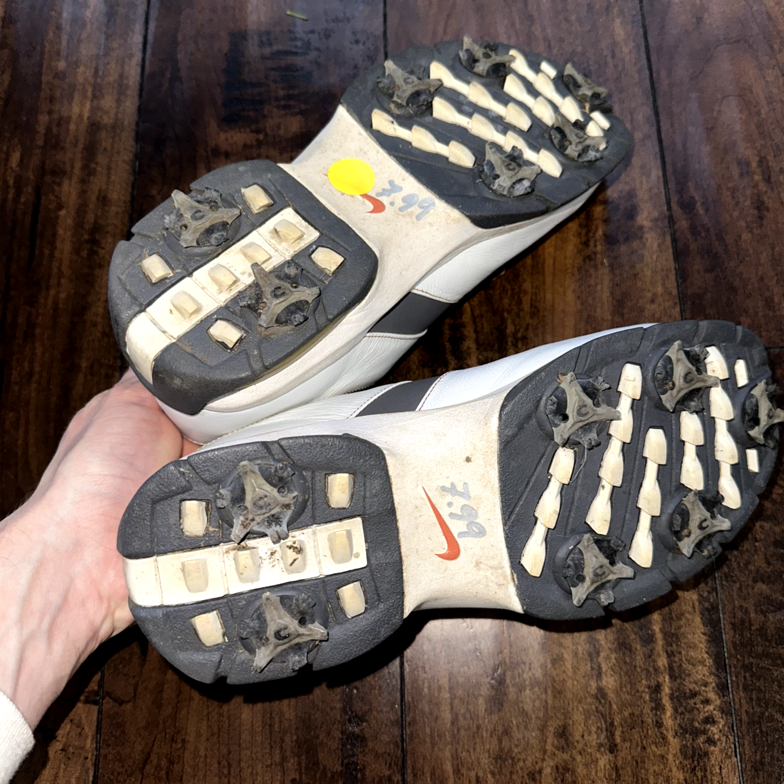 Womens Nike Sport Performance Golf Shoes Size 7 Spikes White VTG Y2K 309896-181