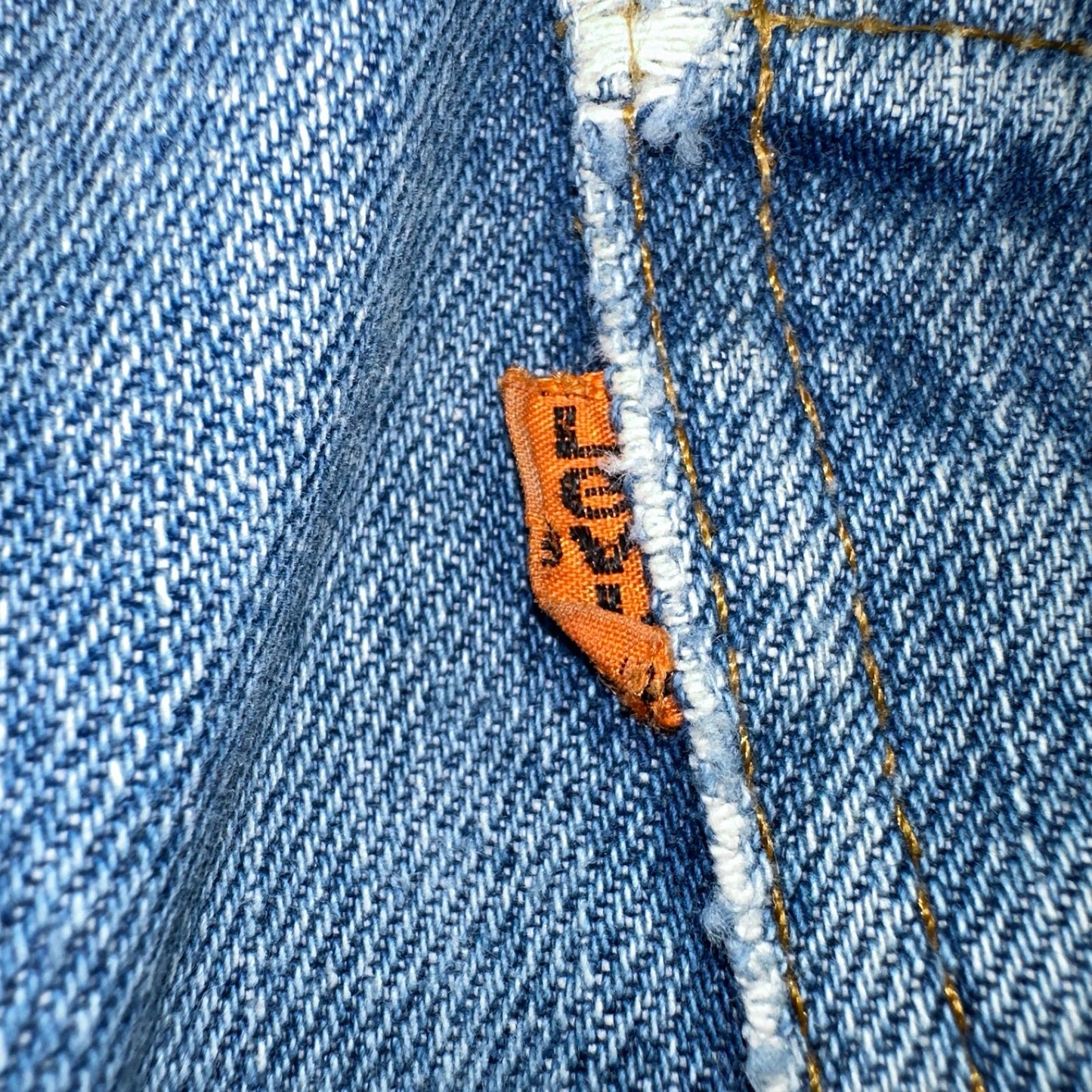 Levis 517 Vintage 80s USA Orange Tab Bootcut Flare Blue Worn Jeans Act 32x28