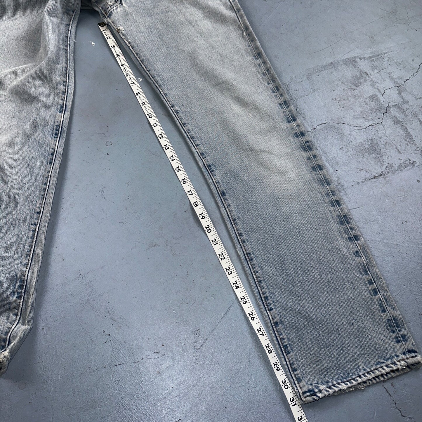 Levis 501 Vintage 80s Redline Selvedge USA XX Jeans Light Wash 66 Act 28x31