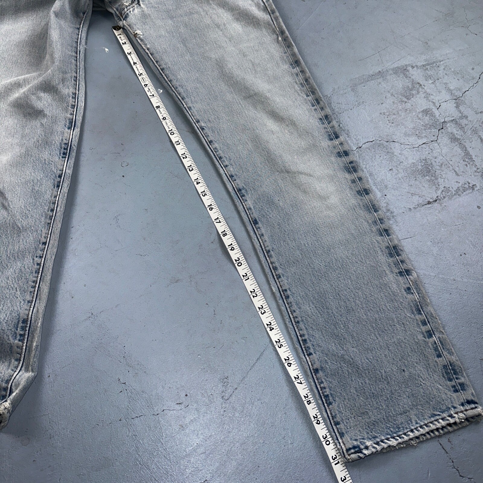 Levis 501 Vintage 80s Redline Selvedge USA XX Jeans Light Wash 66 Act 28x31