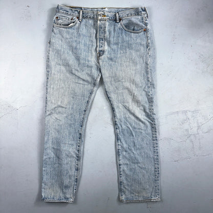 Levis 501 Vintage Y2K XX Straight Leg Jeans 36x30 Light Wash 2000s Act 35x29