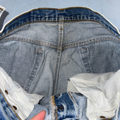 Levis 501 Vintage 90s USA XX Straight Leg Jeans Blue Thrashed 36x36 Act 33x31
