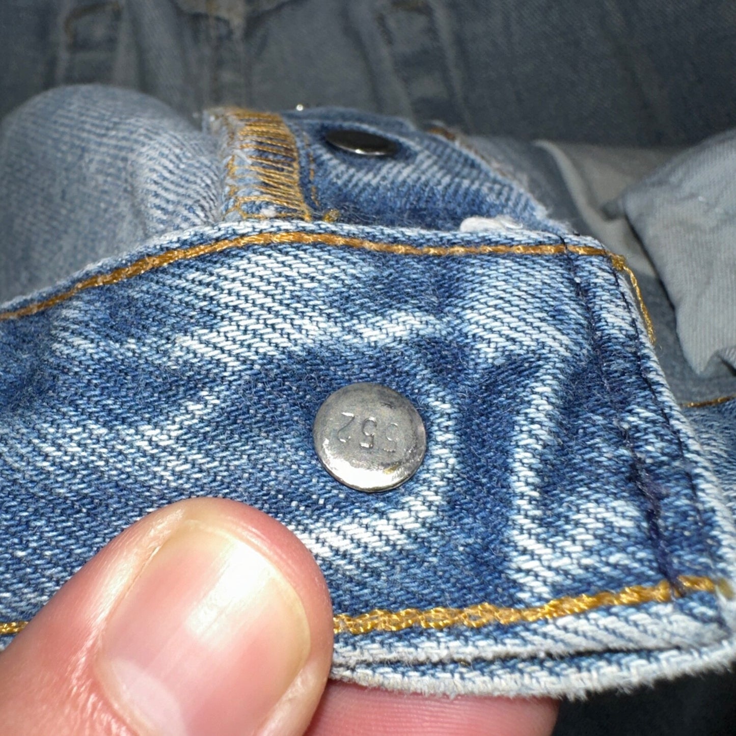 Levis 501 Vintage 90s USA XX Straight Leg Jeans Blue Light Wash 40x36 Act 36x31