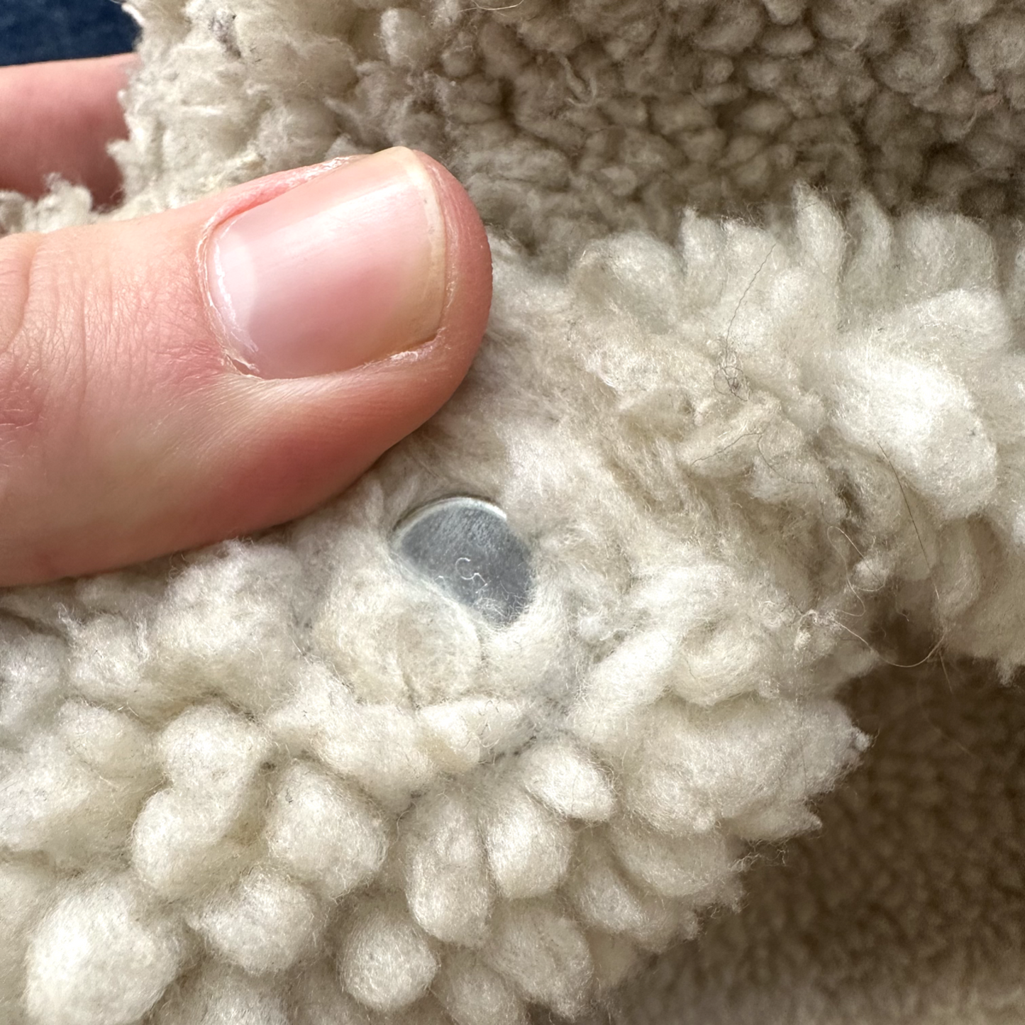 Vintage Levis Denim Sherpa Lined Vest Blue Jean Jacket 70s Orange Tab Medium