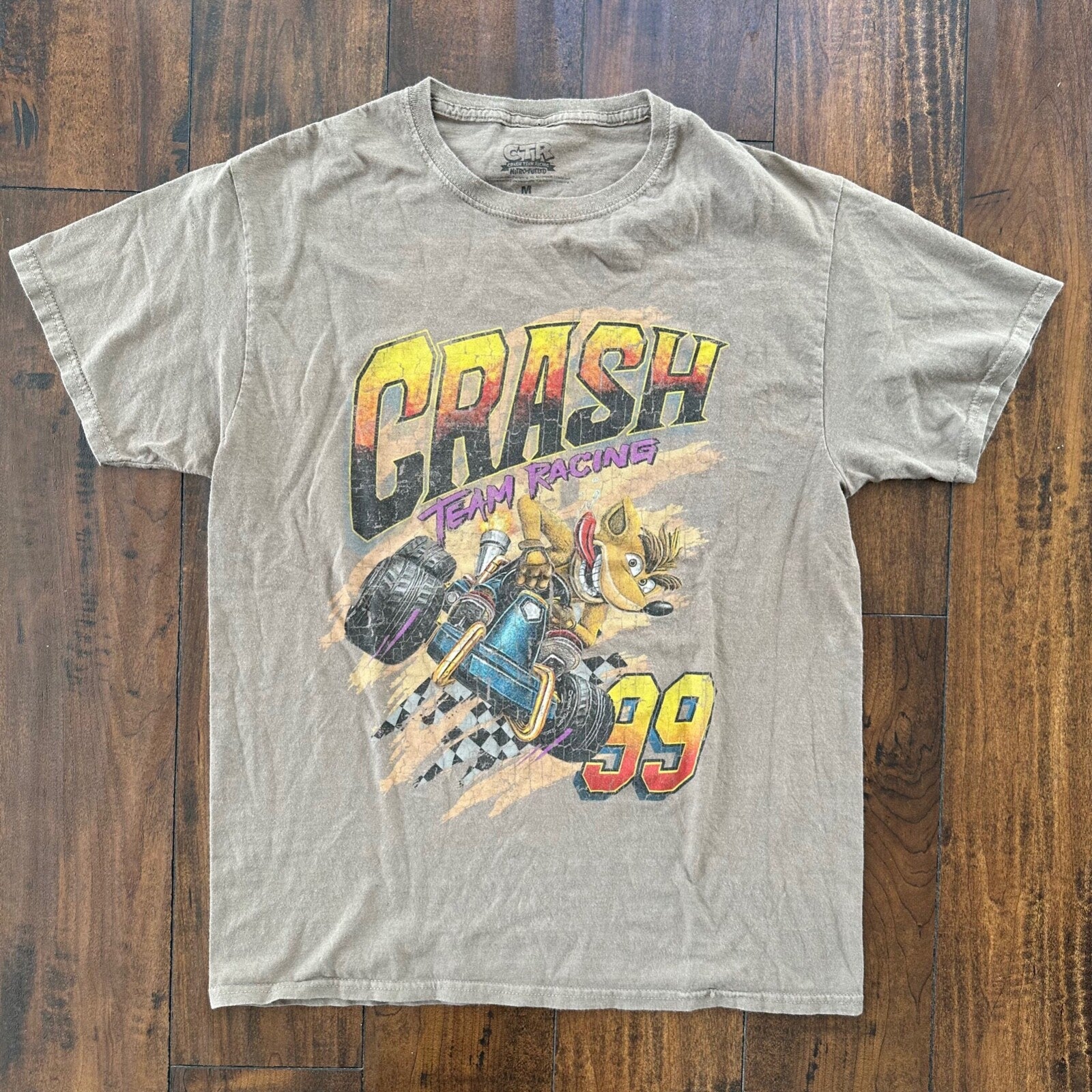Crash Bandicoot N64 Vintage Style T Shirt Playstation Video Games Fun Nostalgia